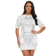 Starship Doodle - Space Elements Just Threw It On Dress by ConteMonfrey