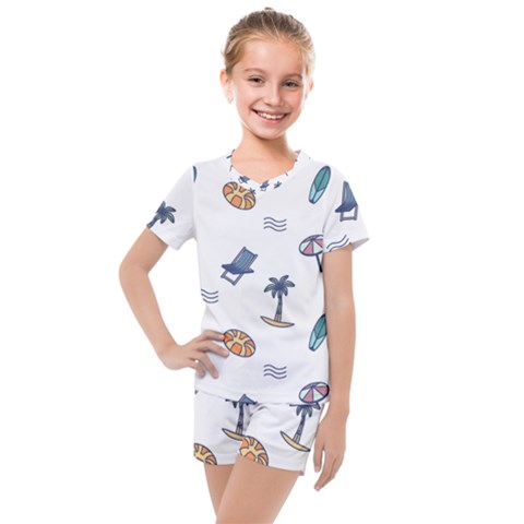 Summer Elements Kids  Mesh Tee And Shorts Set by ConteMonfrey