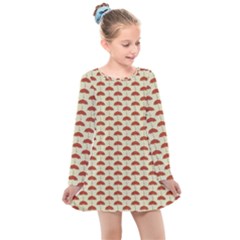 Under My Little Umbrella Kids  Long Sleeve Dress