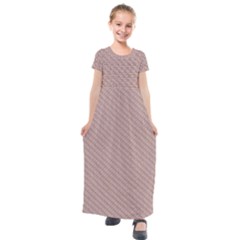 Terracotta Knit Kids  Short Sleeve Maxi Dress by ConteMonfrey