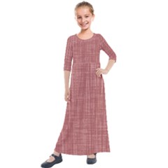 Painted Wood Kids  Quarter Sleeve Maxi Dress by ConteMonfrey