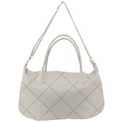 Discreet Cream Plaids Removal Strap Handbag by ConteMonfrey