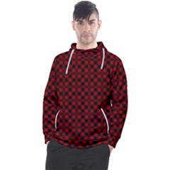 Diagonal Red Plaids Men s Pullover Hoodie by ConteMonfrey