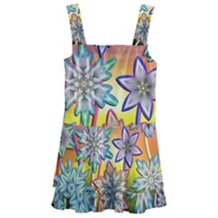 Flower Nature Garden Bloom Flora Kids  Layered Skirt Swimsuit by Ravend