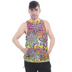 Flower Nature Garden Bloom Flora Men s Sleeveless Hoodie by Ravend