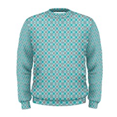 Diagonal Turquoise Plaids Men s Sweatshirt by ConteMonfrey