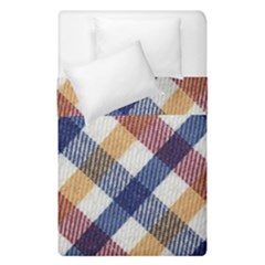 Hot Colors Plaid  Duvet Cover Double Side (single Size) by ConteMonfrey