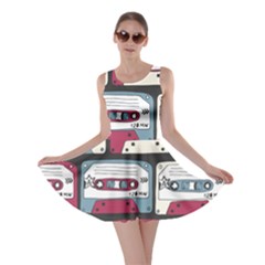 Music Symbol Rock Seamless Pattern Skater Dress by Wegoenart