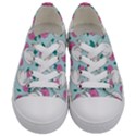 Classy swan pattern Kids  Low Top Canvas Sneakers View1