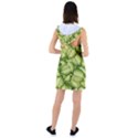 Seamless-pattern-with-green-leaves Racer Back Hoodie Dress View2