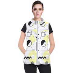 Graphic-design-geometric-background Women s Puffer Vest