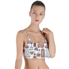 Seamless-pattern-with-london-elements-landmarks Layered Top Bikini Top 