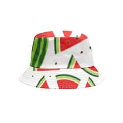 Watermelon Cuties White Inside Out Bucket Hat (kids) by ConteMonfrey