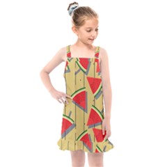 Pastel Watermelon Popsicle Kids  Overall Dress by ConteMonfrey