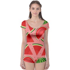 Red Watermelon  Boyleg Leotard  by ConteMonfrey