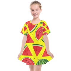 Yellow Watermelon   Kids  Smock Dress by ConteMonfrey