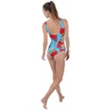 Blue Watermelon Popsicle  Side Cut Out Swimsuit View2