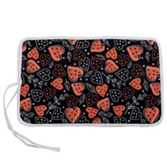 Seamless-vector-pattern-with-watermelons-hearts-mint Pen Storage Case (s) by Wegoenart