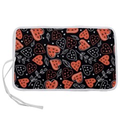 Seamless-vector-pattern-with-watermelons-hearts-mint Pen Storage Case (m) by Wegoenart