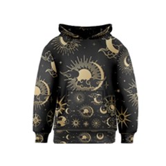 Asian-set-with-clouds-moon-sun-stars-vector-collection-oriental-chinese-japanese-korean-style Kids  Pullover Hoodie by Wegoenart