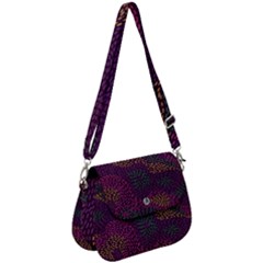 Colorful-abstract-seamless-pattern Saddle Handbag