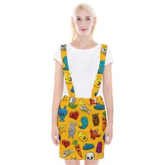 Graffiti Characters Seamless Ornament Braces Suspender Skirt