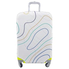 Abstract Colorful Topographic Map Design Vector Luggage Cover (medium)