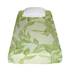 Watercolor Leaves On The Wall  Fitted Sheet (single Size) by ConteMonfrey