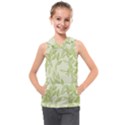 Watercolor Leaves On The Wall  Kids  Sleeveless Hoodie View1