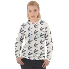 Minimalist Leaves Women s Overhead Hoodie by ConteMonfrey