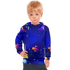 Artistic Space Planet Kids  Hooded Pullover