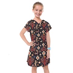 Carpet-symbols Kids  Drop Waist Dress by Gohar