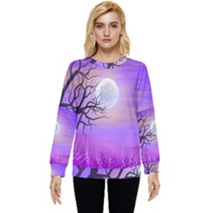 Abstract Nature Landscape Illustration Sky Clouds Hidden Pocket Sweatshirt by Wegoenart