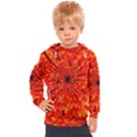 Red Orange Illustration Background Abstract Kids  Hooded Pullover View1