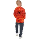 Red Orange Illustration Background Abstract Kids  Hooded Pullover View2