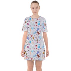 Medical Devices Sixties Short Sleeve Mini Dress by SychEva