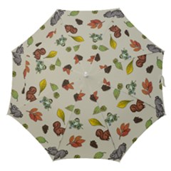 Autumn Fall Animals Nature Season Straight Umbrellas by Wegoenart