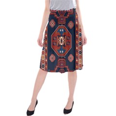 Armenian Old Carpet  Midi Beach Skirt by Gohar