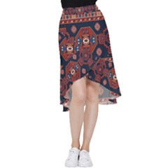 Armenian Carpet Frill Hi Low Chiffon Skirt by Gohar