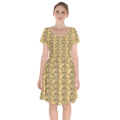 Cactus Short Sleeve Bardot Dress by ConteMonfrey