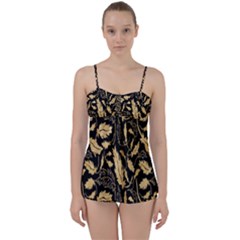 Natura Premium Golden Leaves Babydoll Tankini Set by ConteMonfrey