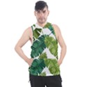 Banana Leaves Tropical Men s Sleeveless Hoodie View1