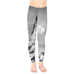 Matterhorn Switzerland Mountain Nature Kids  Leggings by Wegoenart