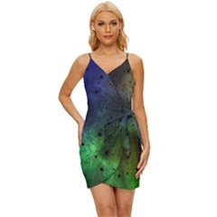 Tye Dye Vibing Wrap Tie Front Dress by ConteMonfrey