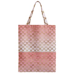 Mermaid Ombre Scales  Zipper Classic Tote Bag by ConteMonfrey