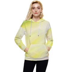 Gradient Green Yellow Women s Lightweight Drawstring Hoodie