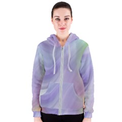 Gradient Blue, Orange, Green Women s Zipper Hoodie by ConteMonfrey