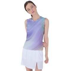 Gradient Blue, Orange, Green Women s Sleeveless Sports Top by ConteMonfrey