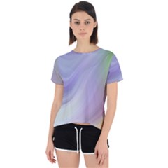 Gradient Blue, Orange, Green Open Back Sport Tee by ConteMonfrey