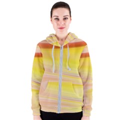 Gradient Orange, Red Women s Zipper Hoodie by ConteMonfrey